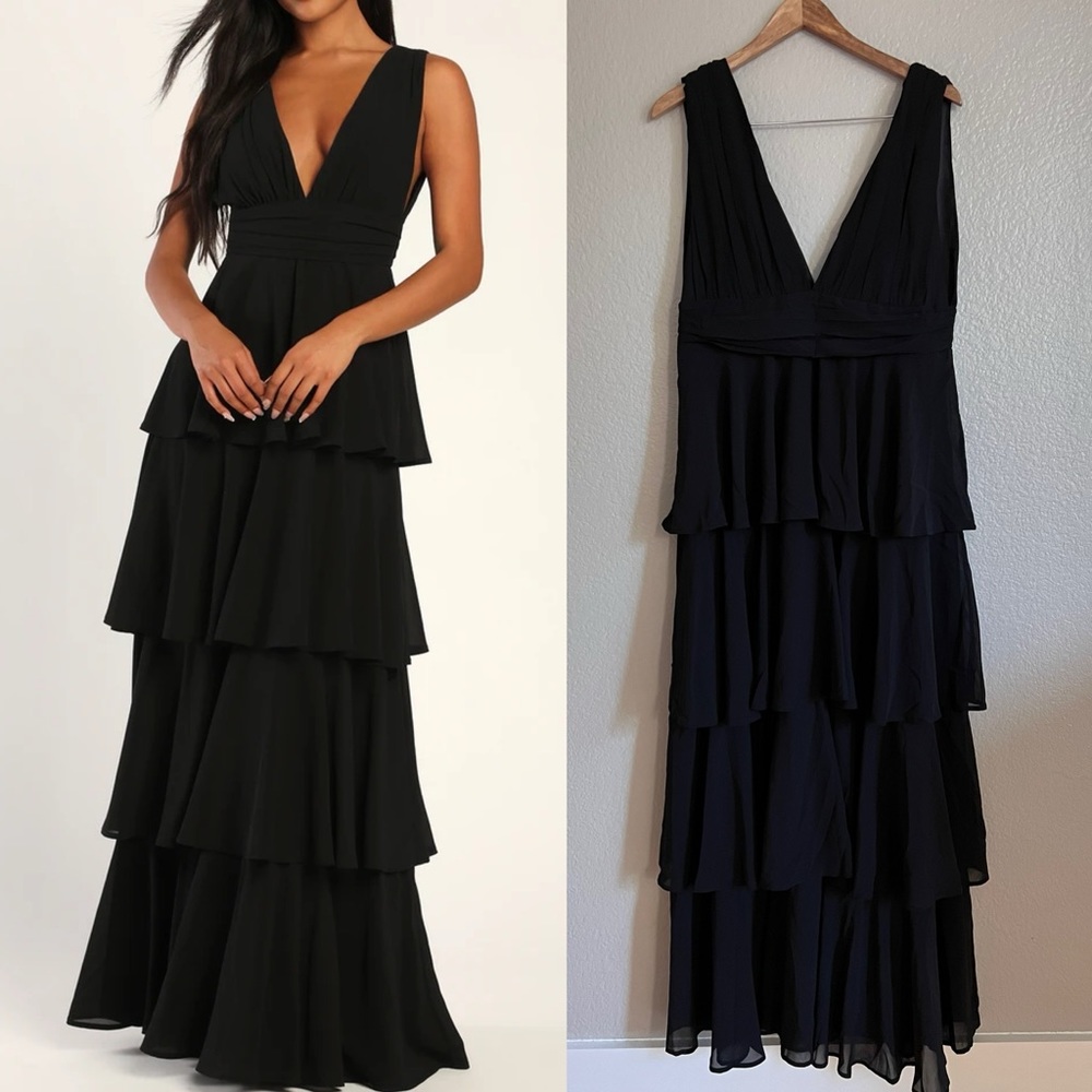 Lulu's Black Maxi Dress